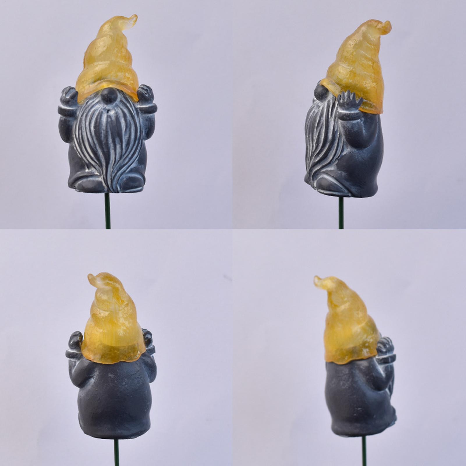 Resin Art Flowers - Dekorative Gartenstecker, 3-teilig, leuchtende Harz-Gartendekoration, Gartenkunststecker,