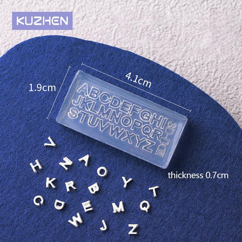 Resin Art Zone - A-Z Buchstaben Nail Art Silikon 26