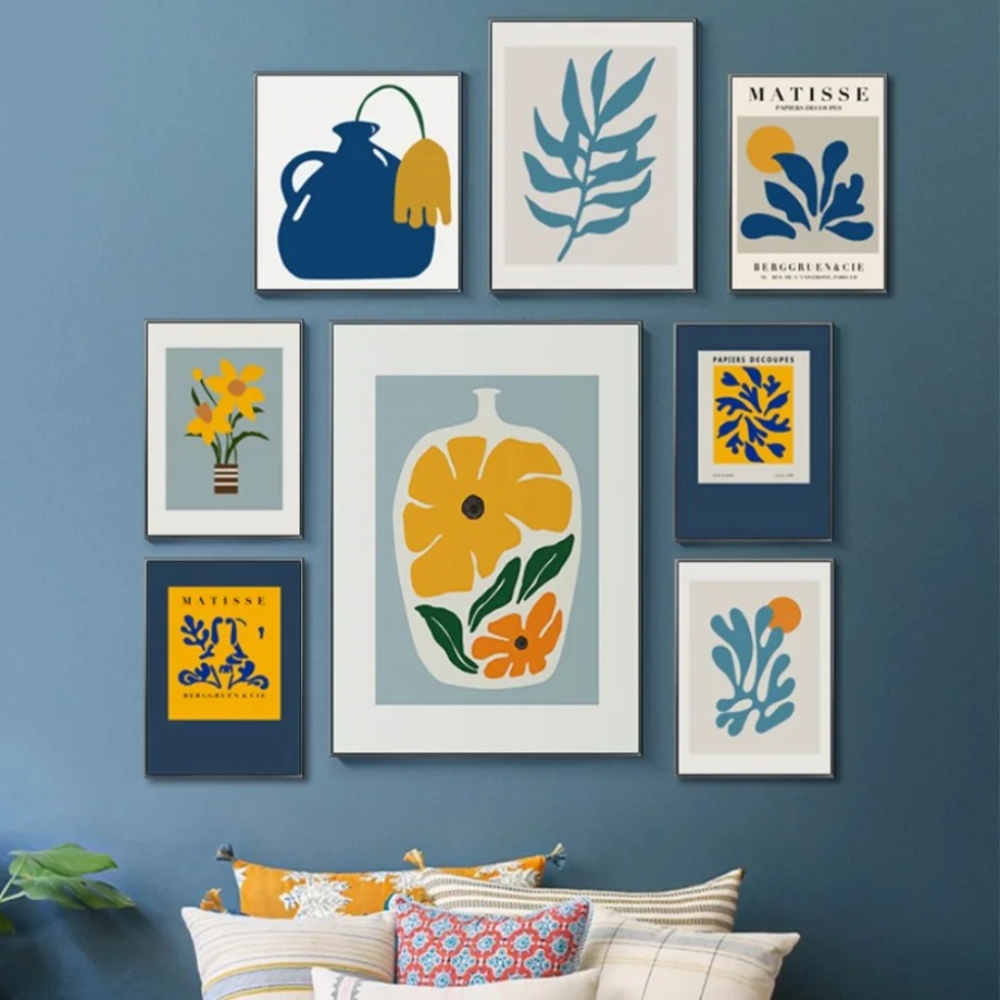 Resin Art Wall Decor - Henri Matisse Picasso Poster Drucke Blumenmarkt