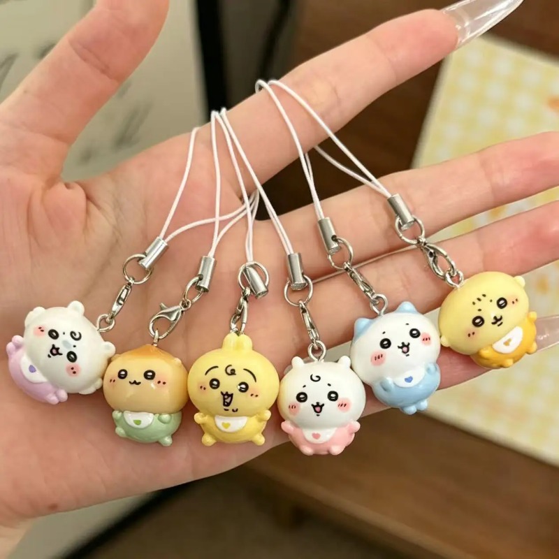 Resin Art Keychain - Kawaii Miniatur-Harzanhänger Niedliches Baby-Outfit Usagi Hachiware