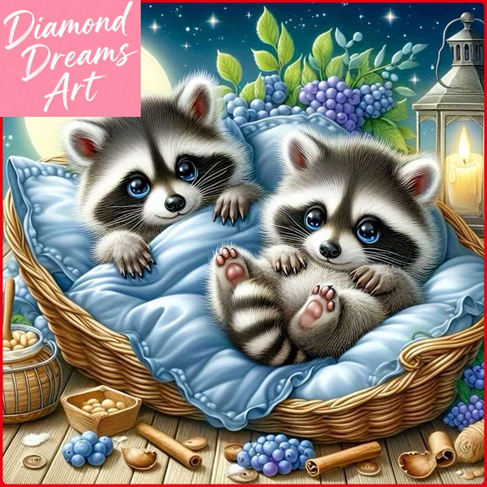 Resin Art Flowers - Rahmenlose, quadratische Diamantmalerei mit Katzen- und