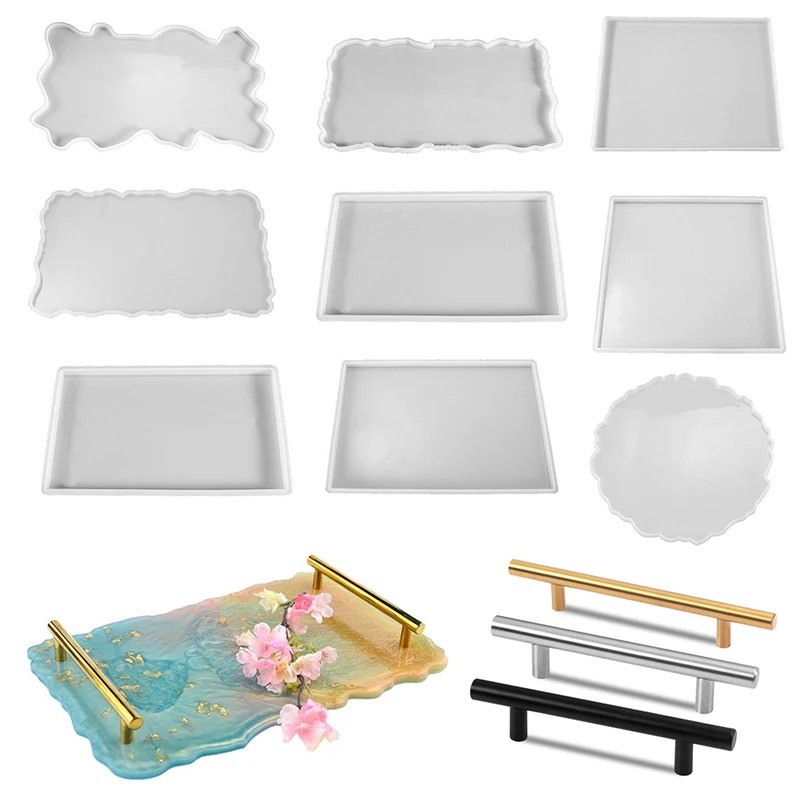 Resin Art Equipment - Tablett Epoxidharz Silikonform DIY großes Rechteck