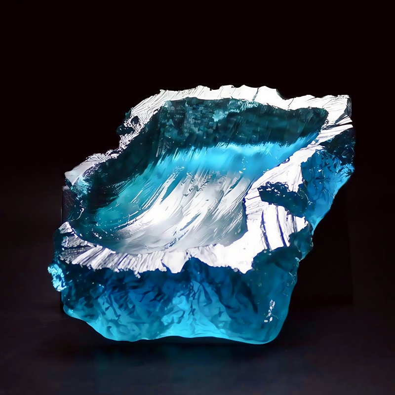 Resin Art Ring Design - Ozean Welle Design Platte Epoxidharz Kunst