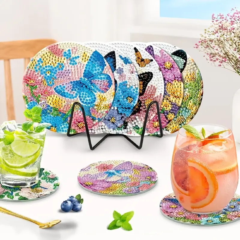 8 Stück Diamant-Kunst-Unterset – Resin Art For Beginner Bewertung und Preis