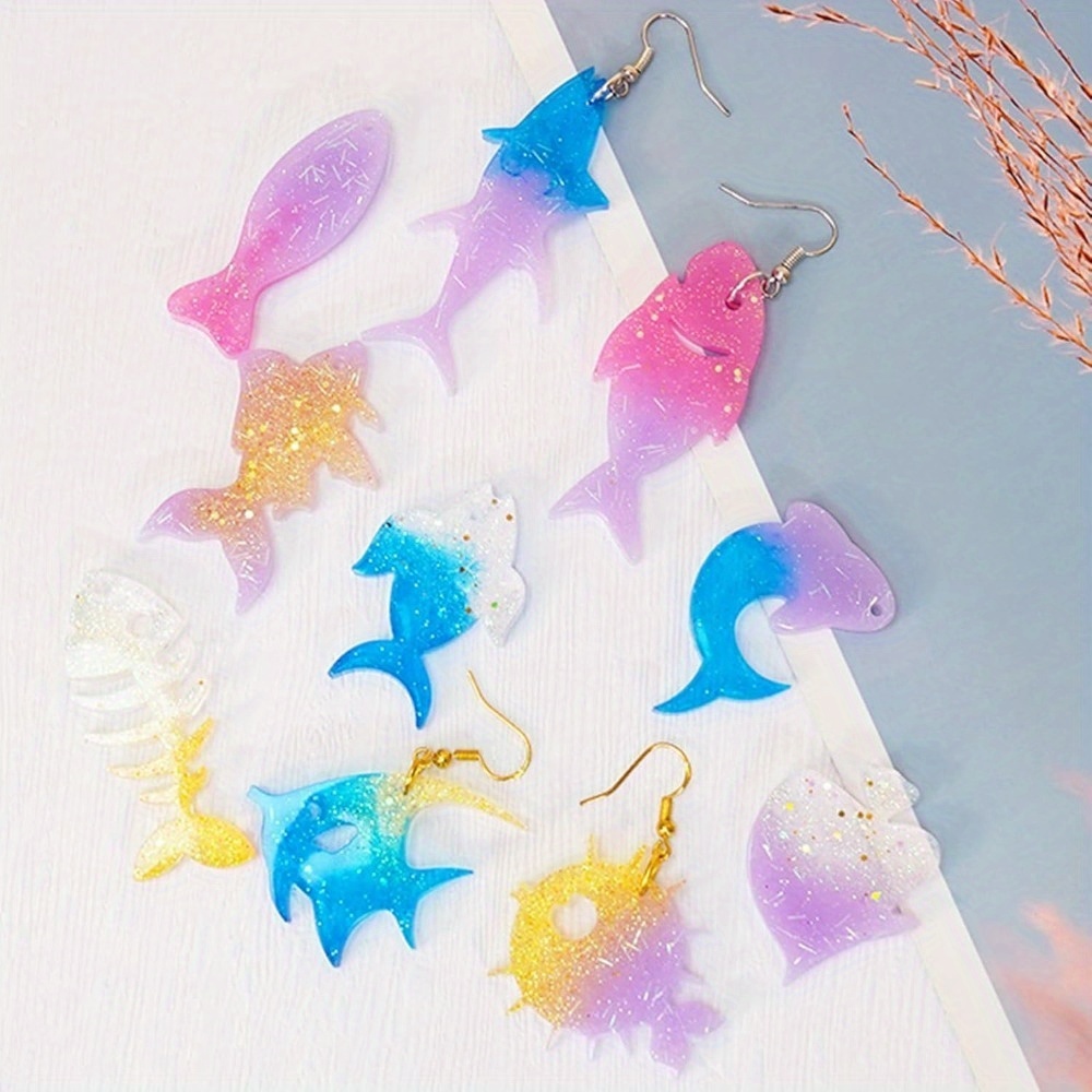 Das Set aus Ohrring- und Anhän – Silicone Mold Ocean Bewertung und Preis