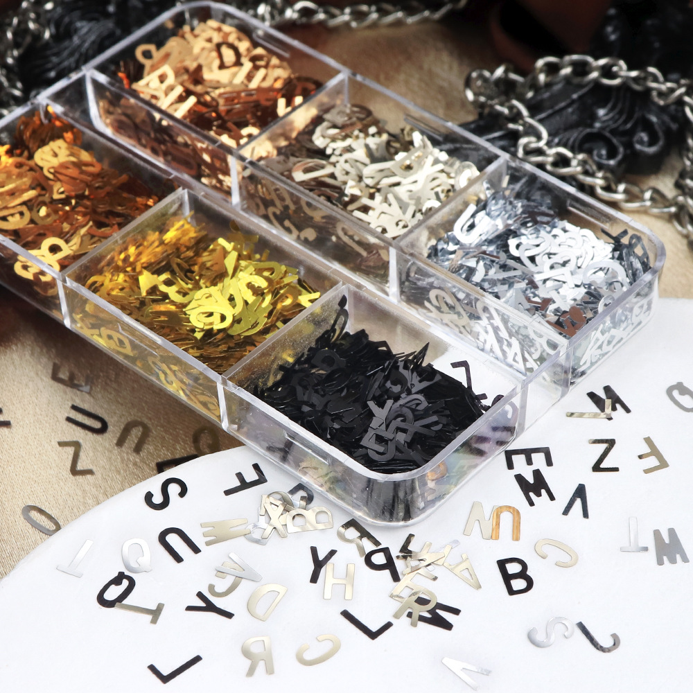 6-Fach-Box Metallische Alphabe – Resin Art Zone Bewertung und Preis