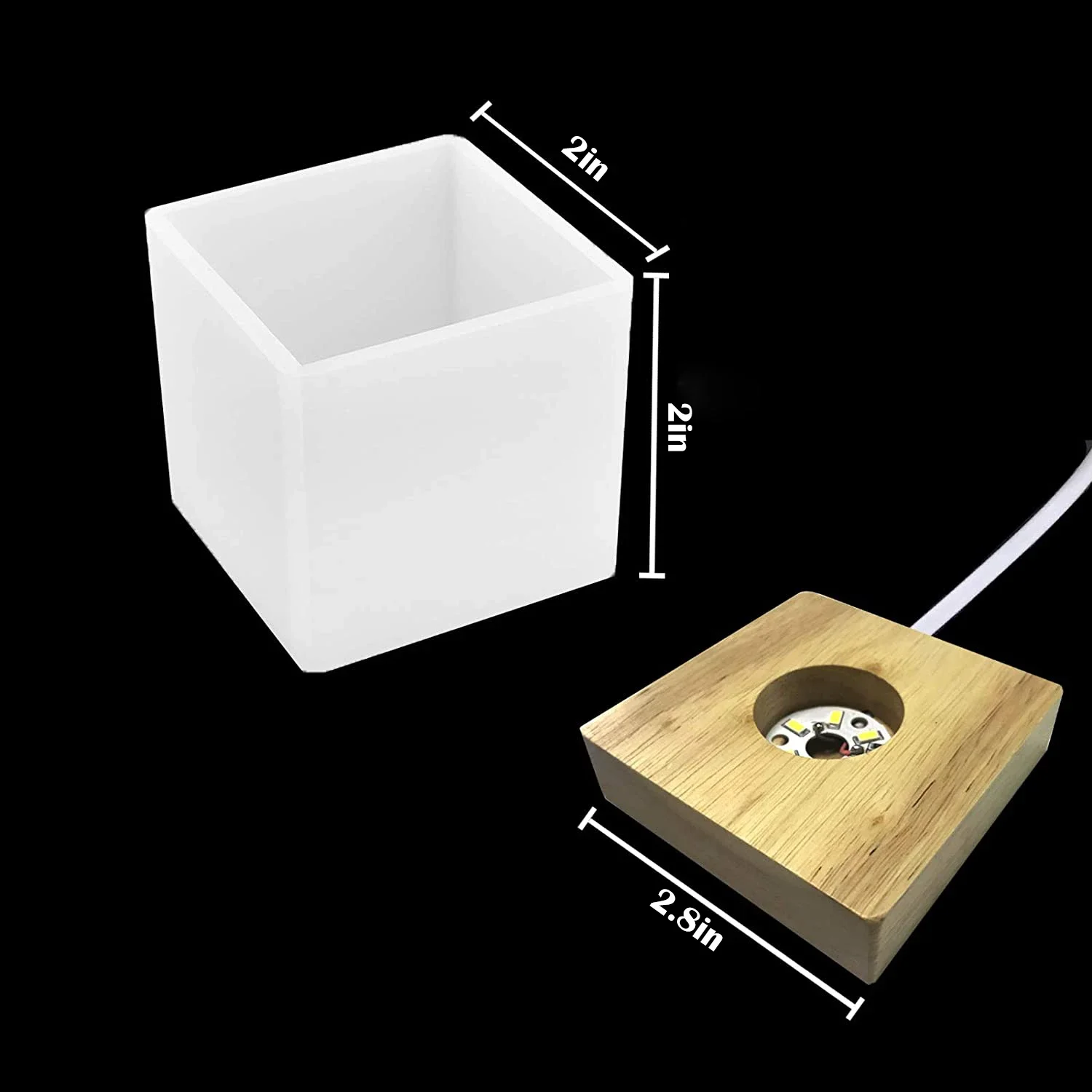 Quadratische helle Harzform, L – Resin Art Equipment Bewertung und Preis