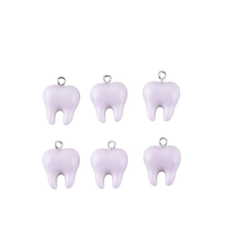 10 Stück niedliche weiße Zähne – Resin Art Keychain Bewertung und Preis