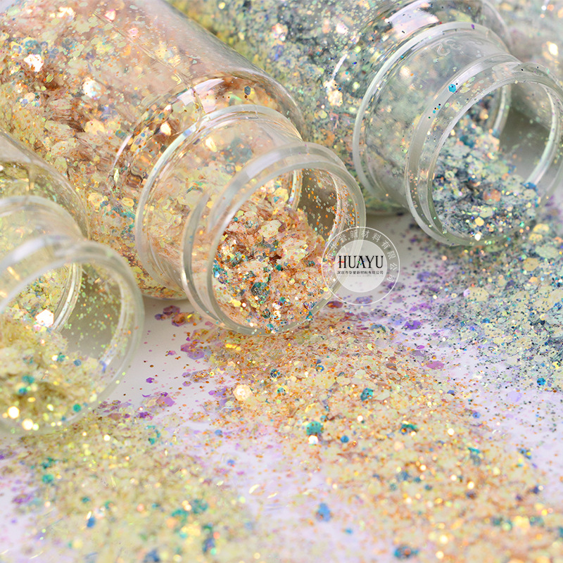 Gemischter grober holografisch – Mica Flake Resin Bewertung und Preis