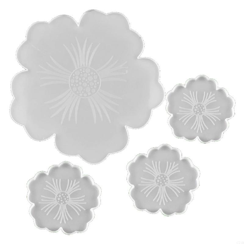 Untersetzerform in Blumenform  – Resin Art Geode Bewertung und Preis