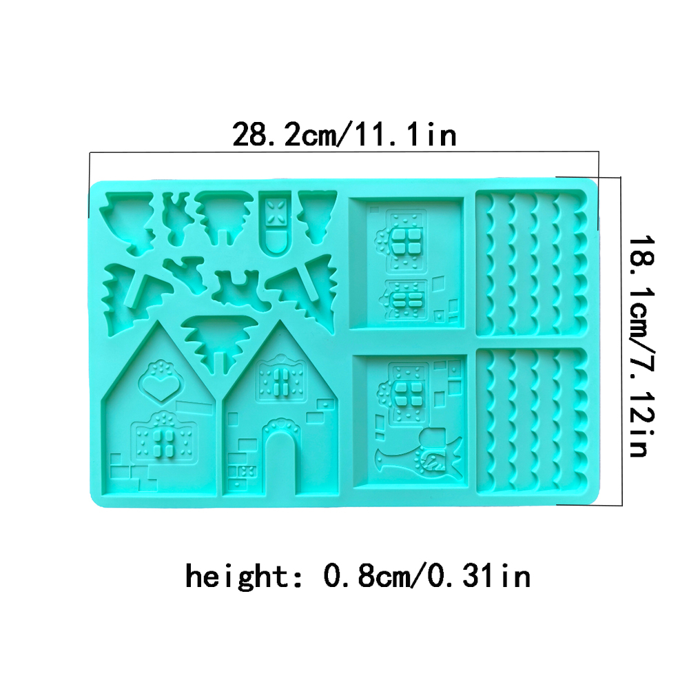 1 Stück Weihnachtshaus Schokol – Silicone Mold Ocean Bewertung und Preis