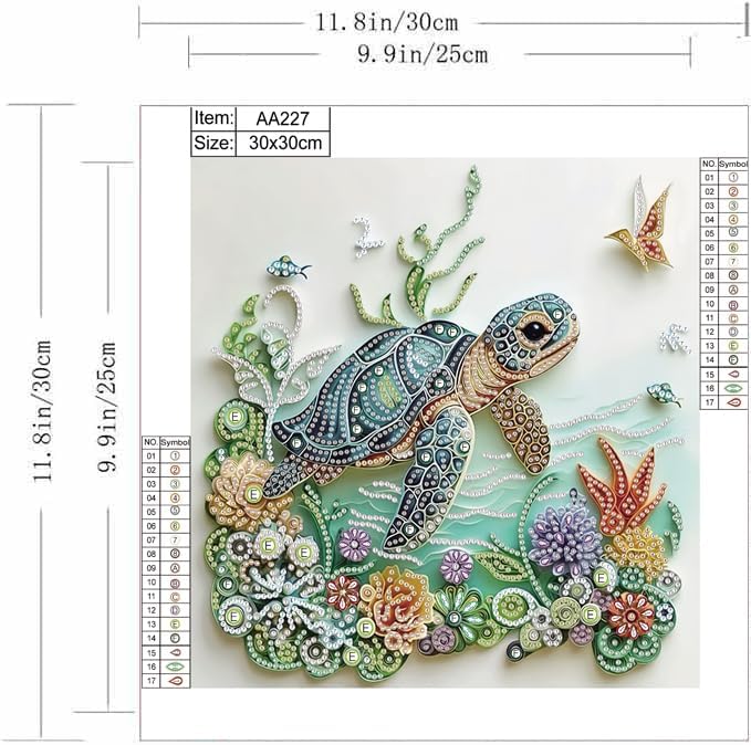 Meeresschildkröten-Diamantmale – Resin Art For Beginner Bewertung und Preis