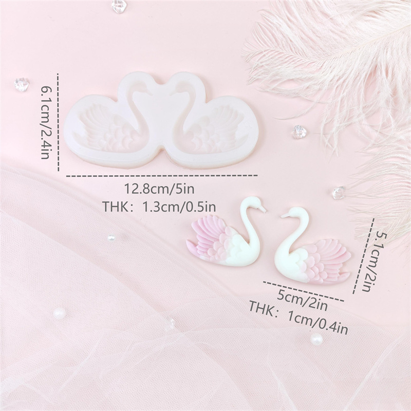 Schwanen-Paar-Kombinations-Sil – Silicone Mold Ocean Bewertung und Preis