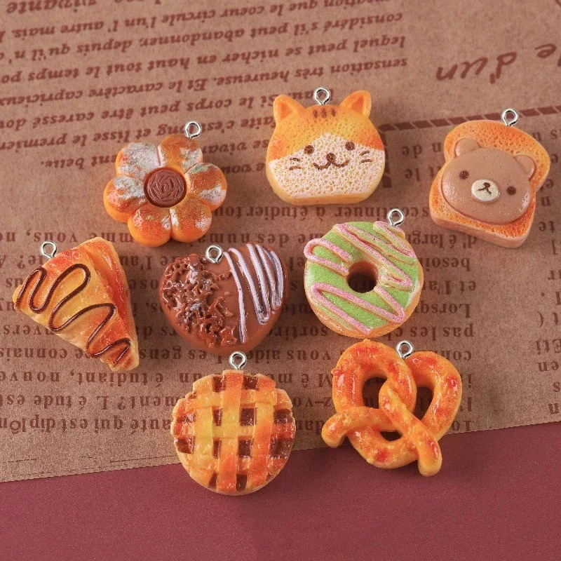 10 Stück niedliche Kunstharz-A – Resin Art Keychain Bewertung und Preis