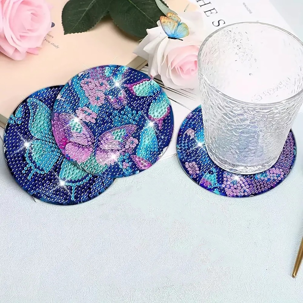 8 Diamant-Malerei-Untersetzer  – Resin Art For Beginner Bewertung und Preis