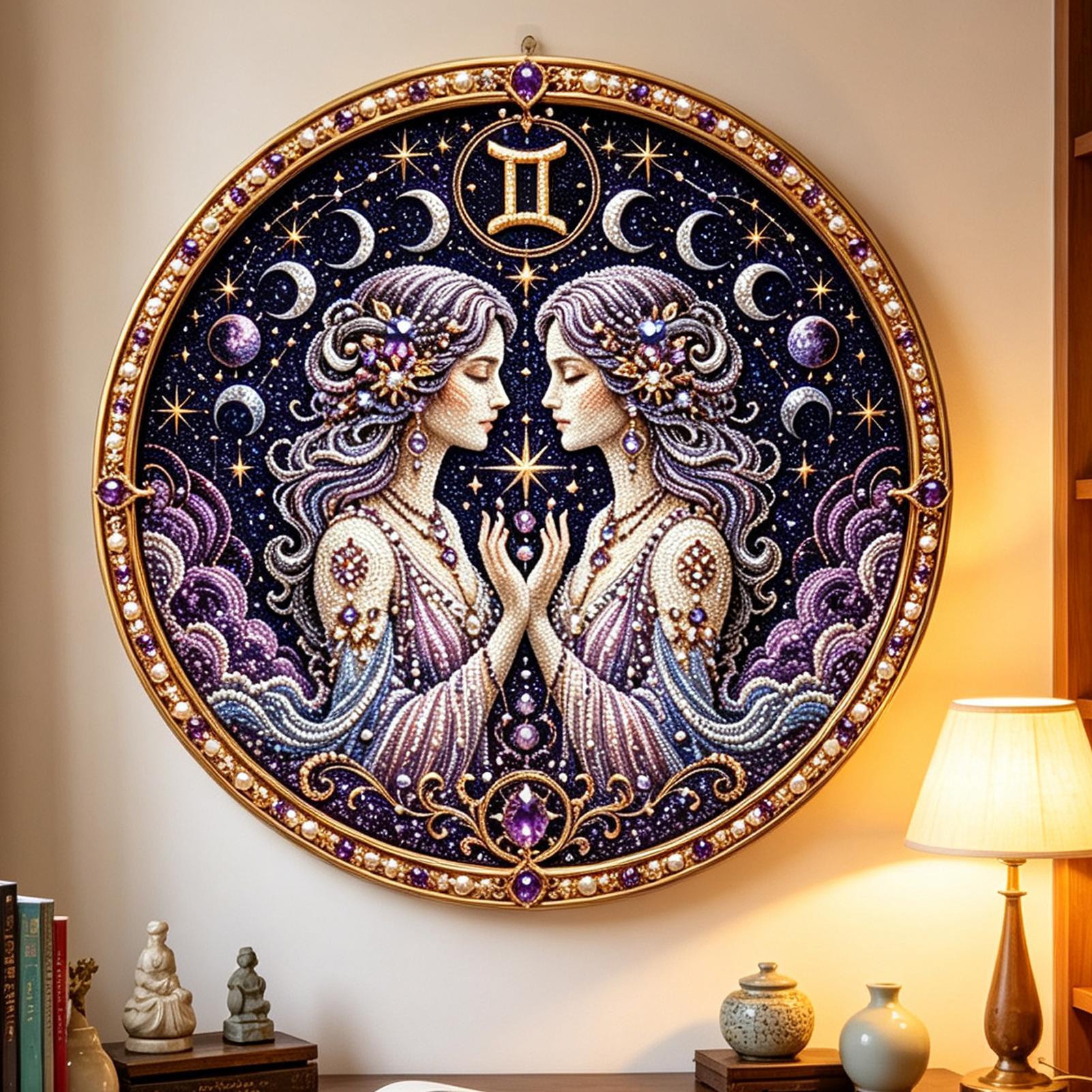 12 Sternzeichen Perlen-Kunst-S – Resin Art Wall Decor Bewertung und Preis