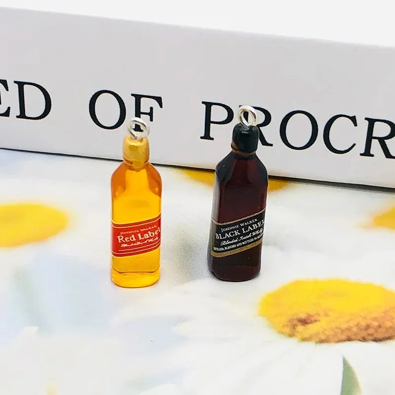 10 Stück kleine Weinbar-Flasch – Resin Art Keychain Bewertung und Preis