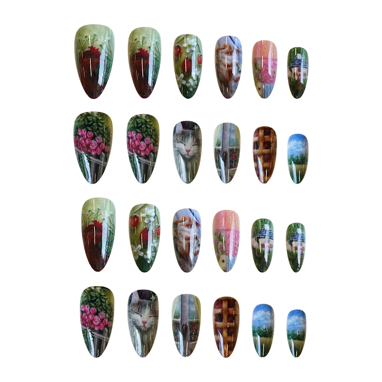 24 Stück pastoraler Stil, Mand – Resin Art Flowers Bewertung und Preis