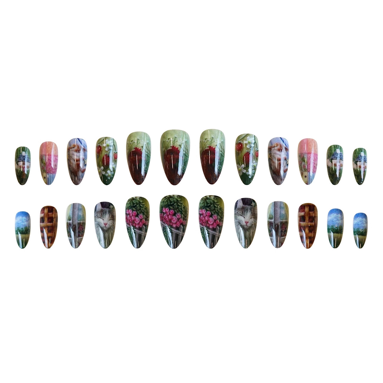 24 Stück pastoraler Stil, Mand – Resin Art Flowers Bewertung und Preis
