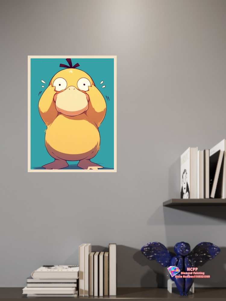 1 Stück rahmenloses Psyduck Ca – Resin Art Wall Decor Bewertung und Preis