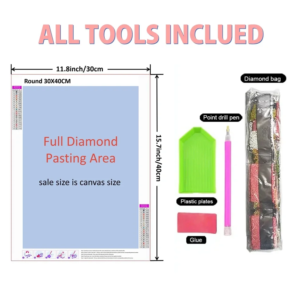 Rahmenloses 5D DIY Diamantmale – Resin Art For Beginner Bewertung und Preis