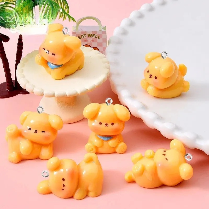 10 Stück Niedliche Cartoon-Hun – Resin Art Keychain Bewertung und Preis