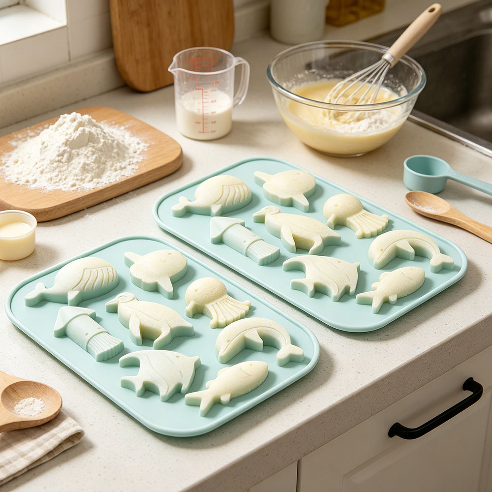 Fondantform mit Meeresmotiv, O – Silicone Mold Ocean Bewertung und Preis